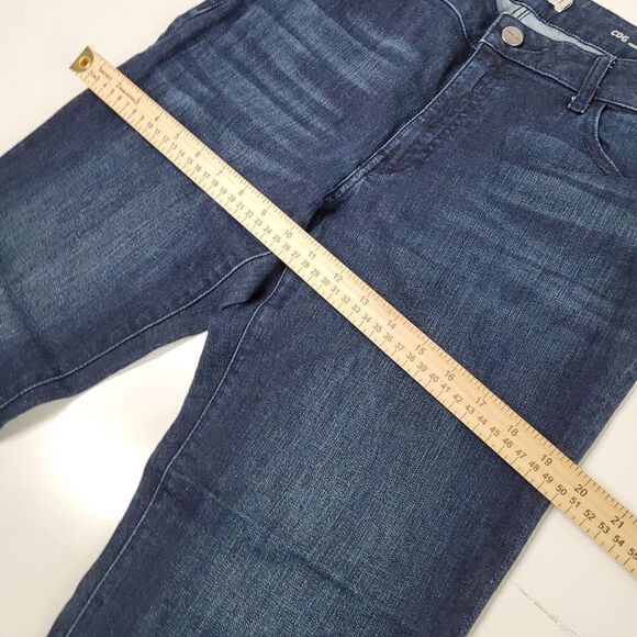 31 WARP + WEFT CDG PARIS CIGARETTE DARK WASH STRETCH JEANS NORDSTROM LIKE NEW 30 - Picture 3 of 9